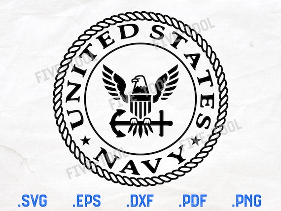 US Navy Logo Vector File United States Navy Cut File Svg, Dxf, Pdf, Eps, Png  USN Digital Graphic Download for CNC Laser Cricut - Etsy