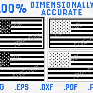 Fichiers vectoriels du drapeau américain - 100 % précis - SvG, PnG, DxF, EpS, PdF - fichiers de découpe Cricut laser CNC - contours du drapeau des Etats-Unis - téléchargement numérique
