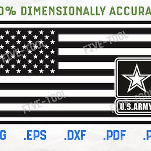 US Army American Flag Vector Files - USA Logo Vector - SvG, DxF, EpS, PdF, PnG - Military Vectors - Cricut Cut Files - Army Logo Flag