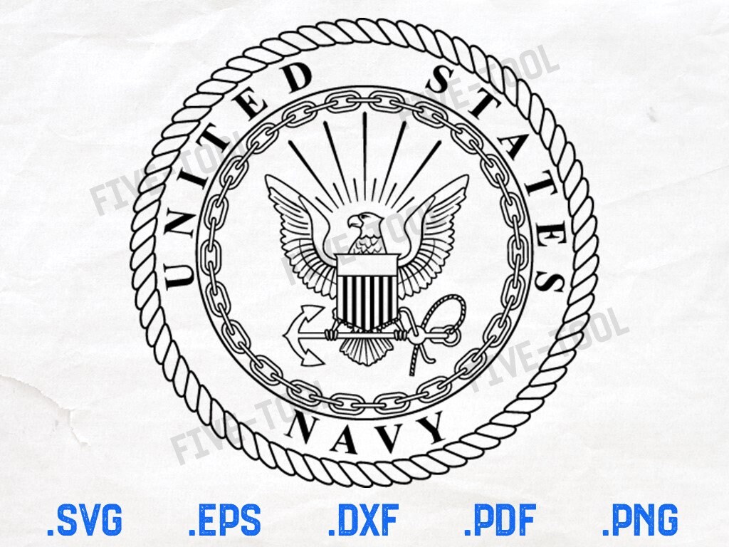 United States Navy Emblem Vector File - Navy SVG file - svg, png, dxf…