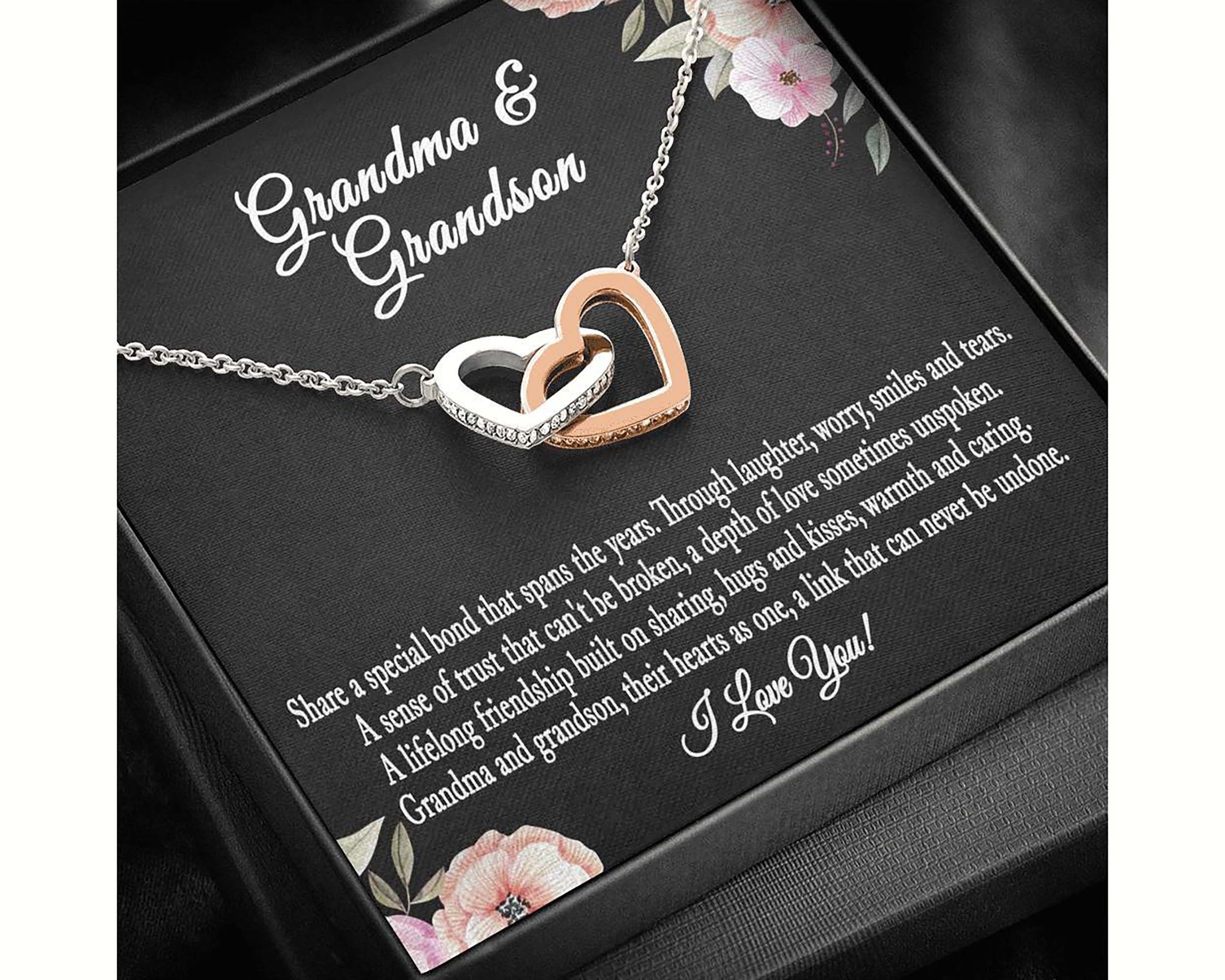 Grandma Necklace Mothers Day Gift for Grandma From Grandson Etsy UK