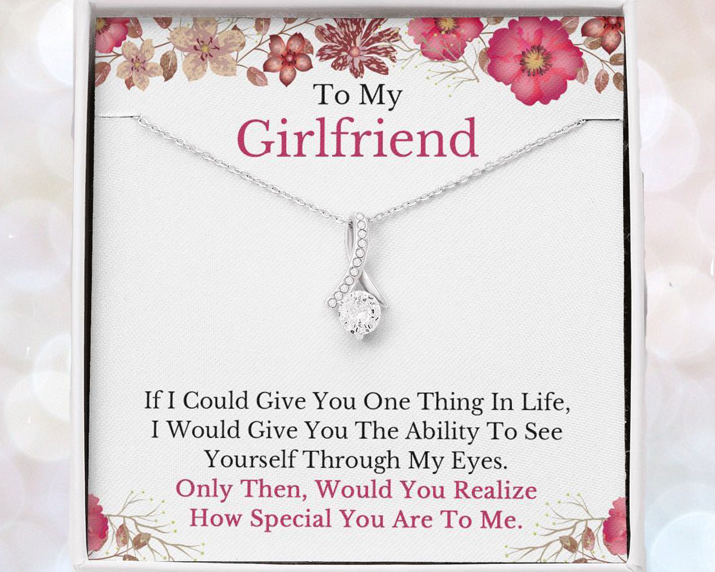 To My Girlfriend Necklace Necklace for 