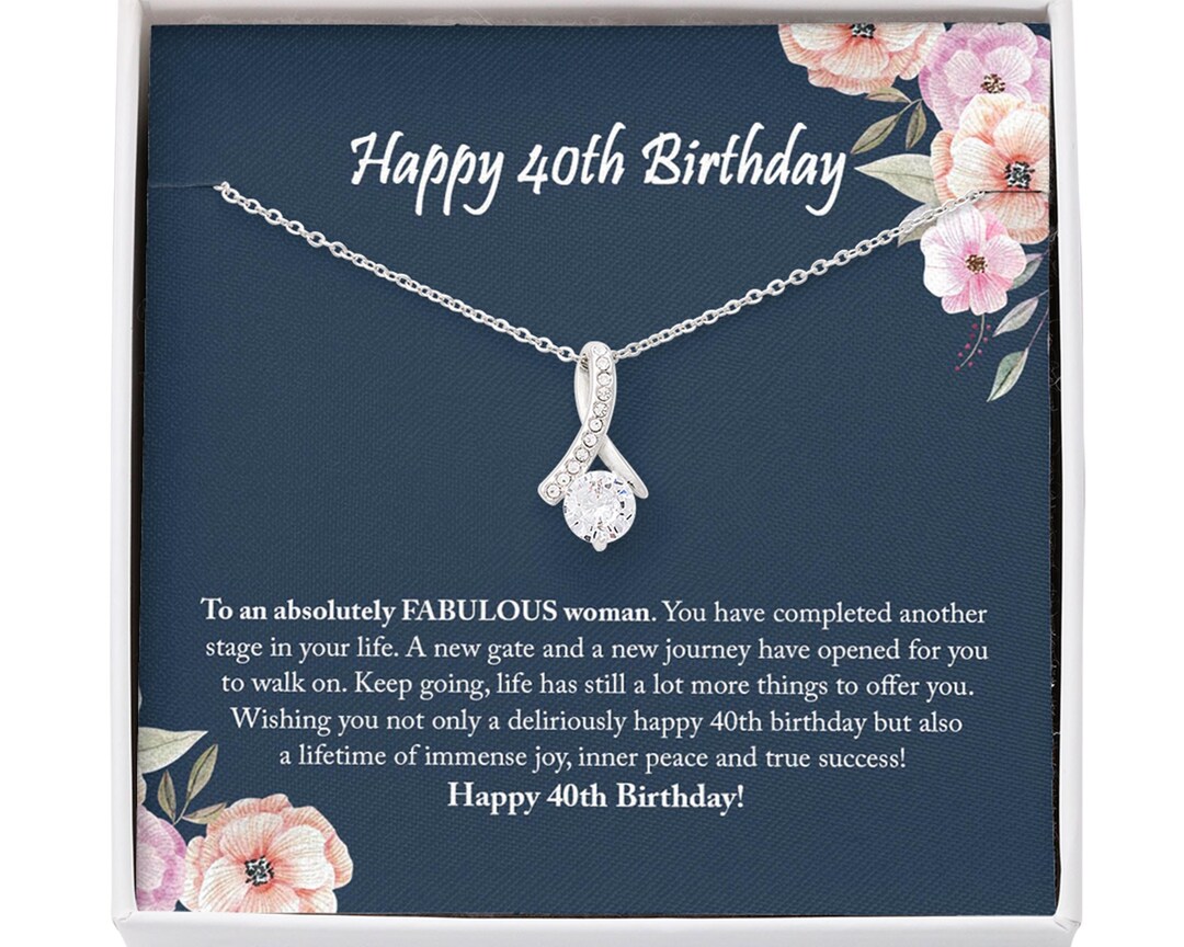 40th Birthday Gifts for Women 40th Birthday Jewelry Gift for - Etsy