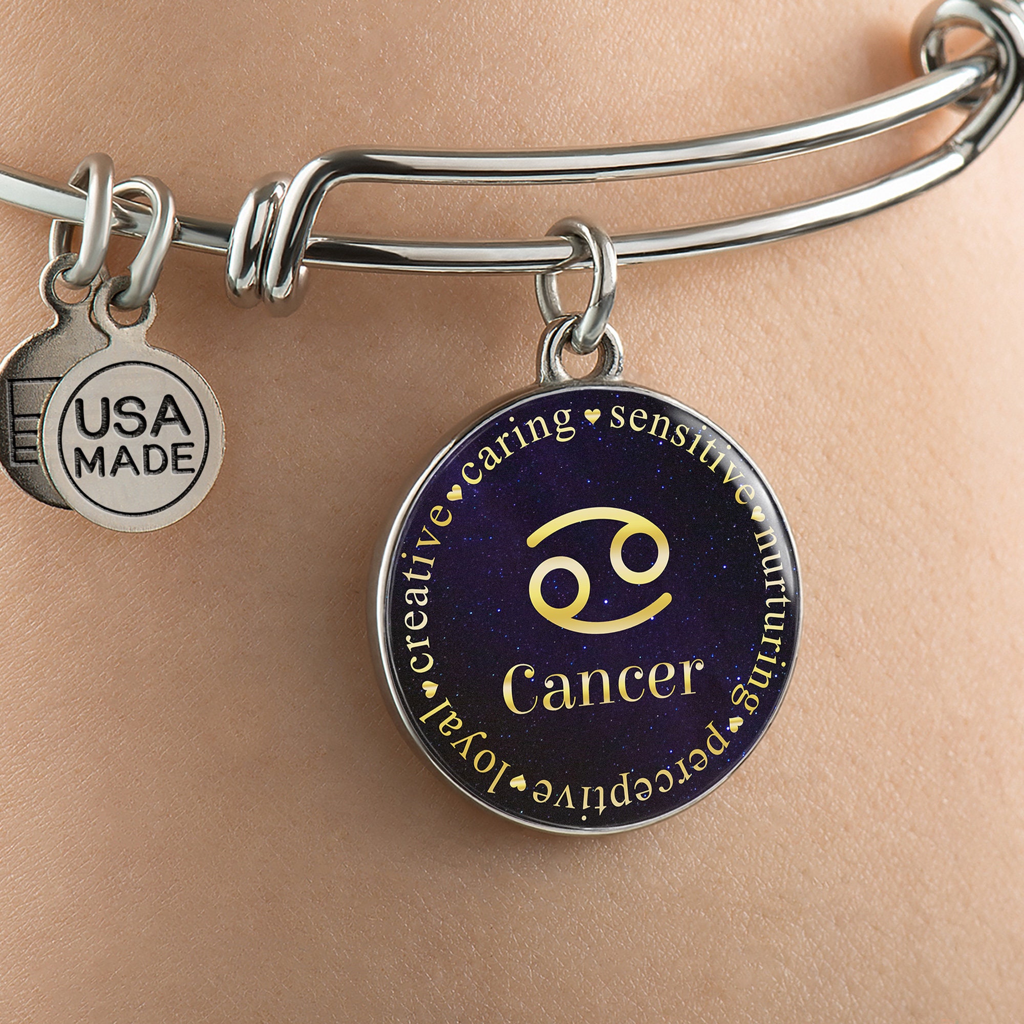 Cancer Zodiac Bracelet Cancer Zodiac Jewelry Cancer Zodiac Etsy