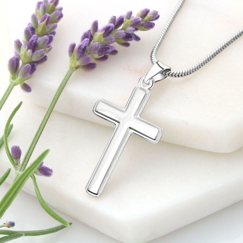 Christian Gift Faith Necklace Faith Cross Necklace Faith Etsy.de
