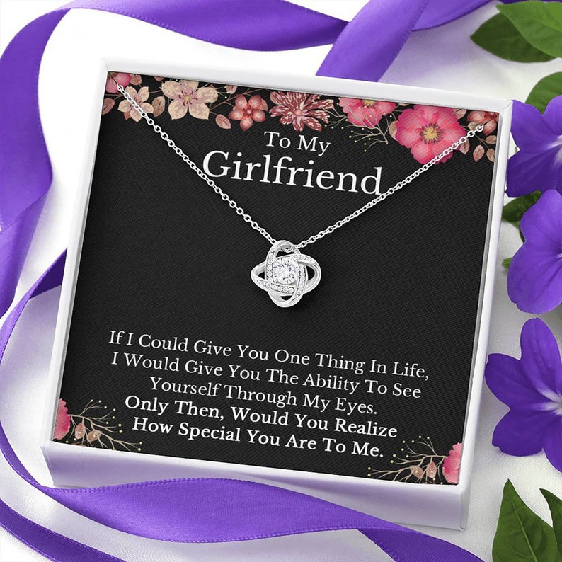 To My Girlfriend Necklace Necklace for Girlfriend Birthday Etsy