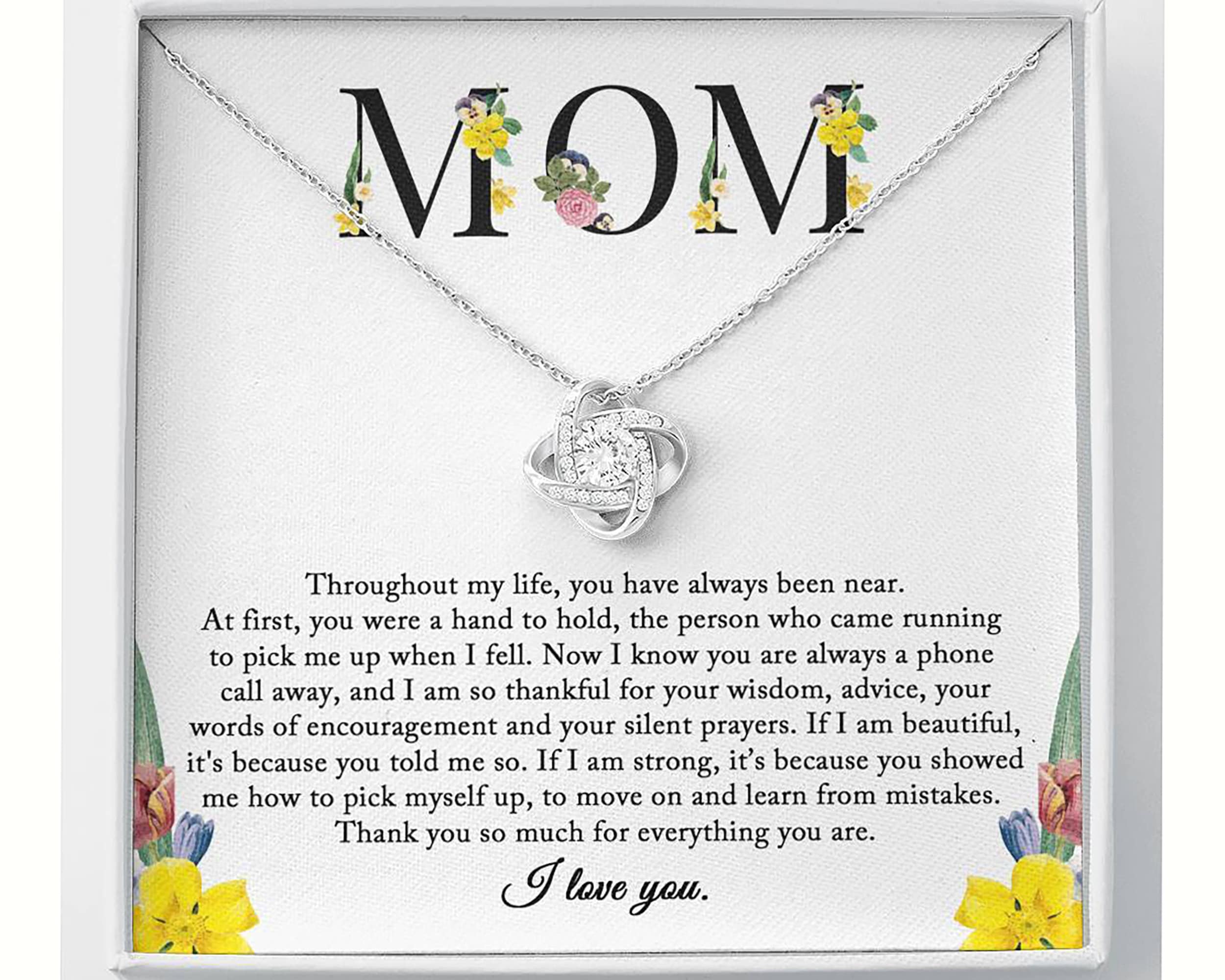 Express Your Love Gifts You Supported Me Meaningful Mom Gift Scripted Necklace Stainless Steel Mothers Day Express Your Love Gifts You Supported Me Meaningful Mom Gift Scripted Necklace Stainless Steel Mothers Day