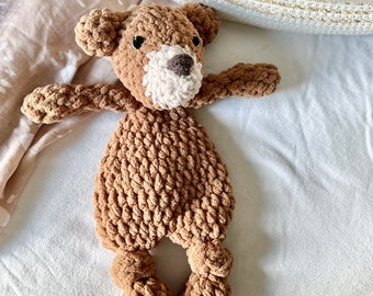 Bear Snuggler/Soft Bear Plush/Ever Bear Lovey/ Ready to Ship Item