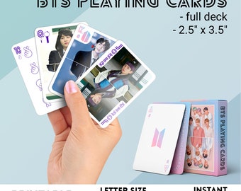 kpop playing cards etsy