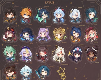 Genshin Impact: Liyue Acrylic Charms