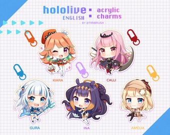 Hololive: Myth Acrylic Charms