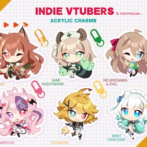 Indie Vtubers & Ironmouse - Acrylic Charms