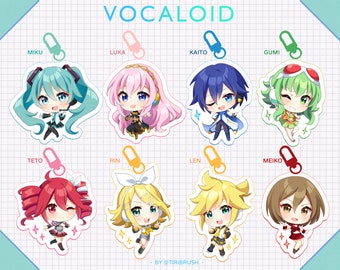 Vocaloid Acrylic Charms - Miku, Gumi, Luka, Rin, Len, Kaito, Meiko, Teto