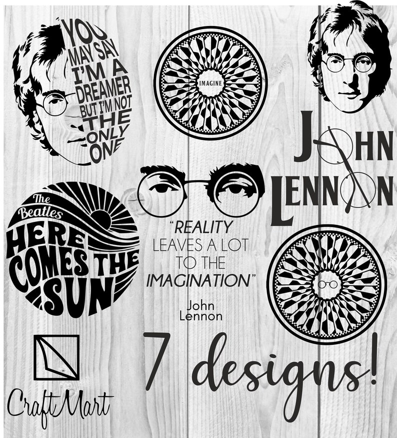 Download The Beatles Bundle SVG Design John Lennon Cricut SVG | Etsy