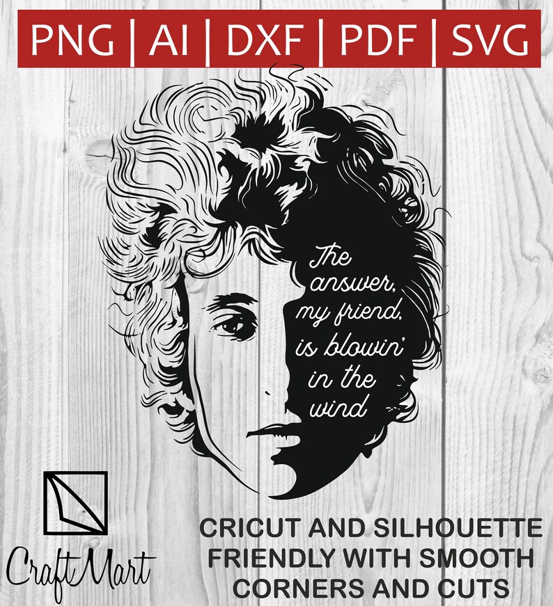 The answer is blowing in the wind Bob Dylan Music SVG Etsy