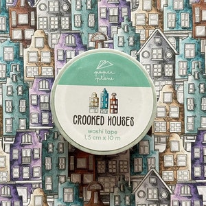 CROOKED HOUSES Washi Tape immagine 1