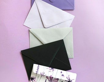 SET 10 ENVELOPES wildflowers