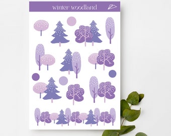 ADESIVOS floresta de inverno