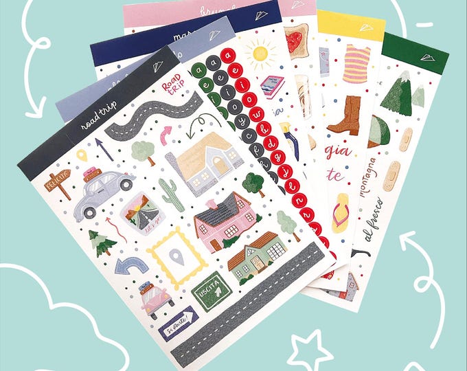 Featured listing image: STICKERS travel journal