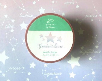 GRADIENT STARS Washi Tape