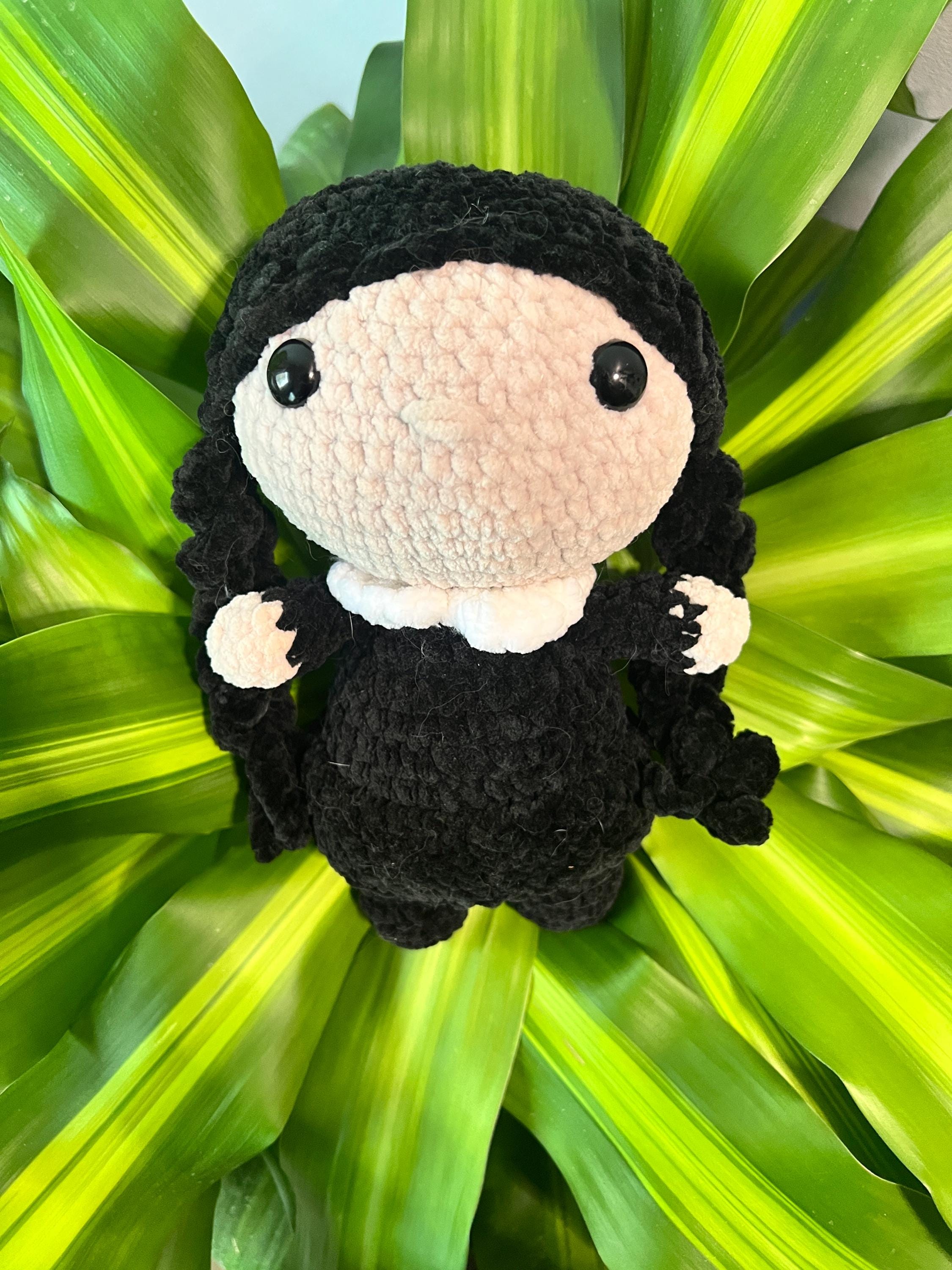 30 Wednesday Crochet Patterns for Dolls, Accessories, and Gothic Gifts 11 Advanced Beginner Wednesday Plush Pattern