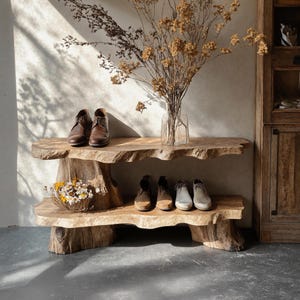 Handmade shoe cabinet solid wood shoe rack wooden shoe cabinet narrow shoe storage mid century entryway shoe storage entryway decor
