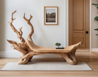 Farmhouse Porch Bench Seat Reclaimed Entryway Bench Deck Seating Bench Mid Century Wooden Bench Solid Wood Outdoor Bench For Living Room