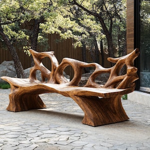Farmhouse Deck Seating Bench Rustic Entryway Bench Mid Century Wooden Bench Solid Wood Outdoor Bench Porch Bench Seat For Living Room