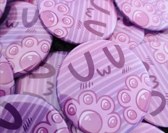 UwU Gamer, Furry, Internet, Kaomoji Expressions / 58mm Pin Badge