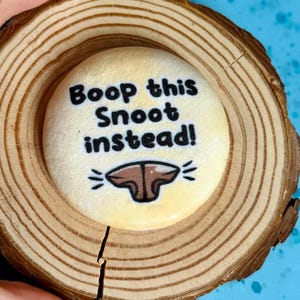 58mm Boop Consent Plushie Soft Pin Badge