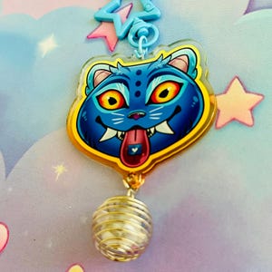 KPOP Demon Hunters Tiger Light Charm Keychain