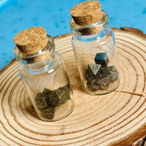 Miniature Metal TTRPG Dice Sets (Gold / Silver)