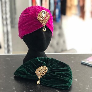 Velvet Jewel Turban