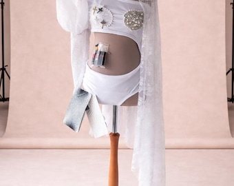 Papped Fame Velvet Puff Sleeve Costume