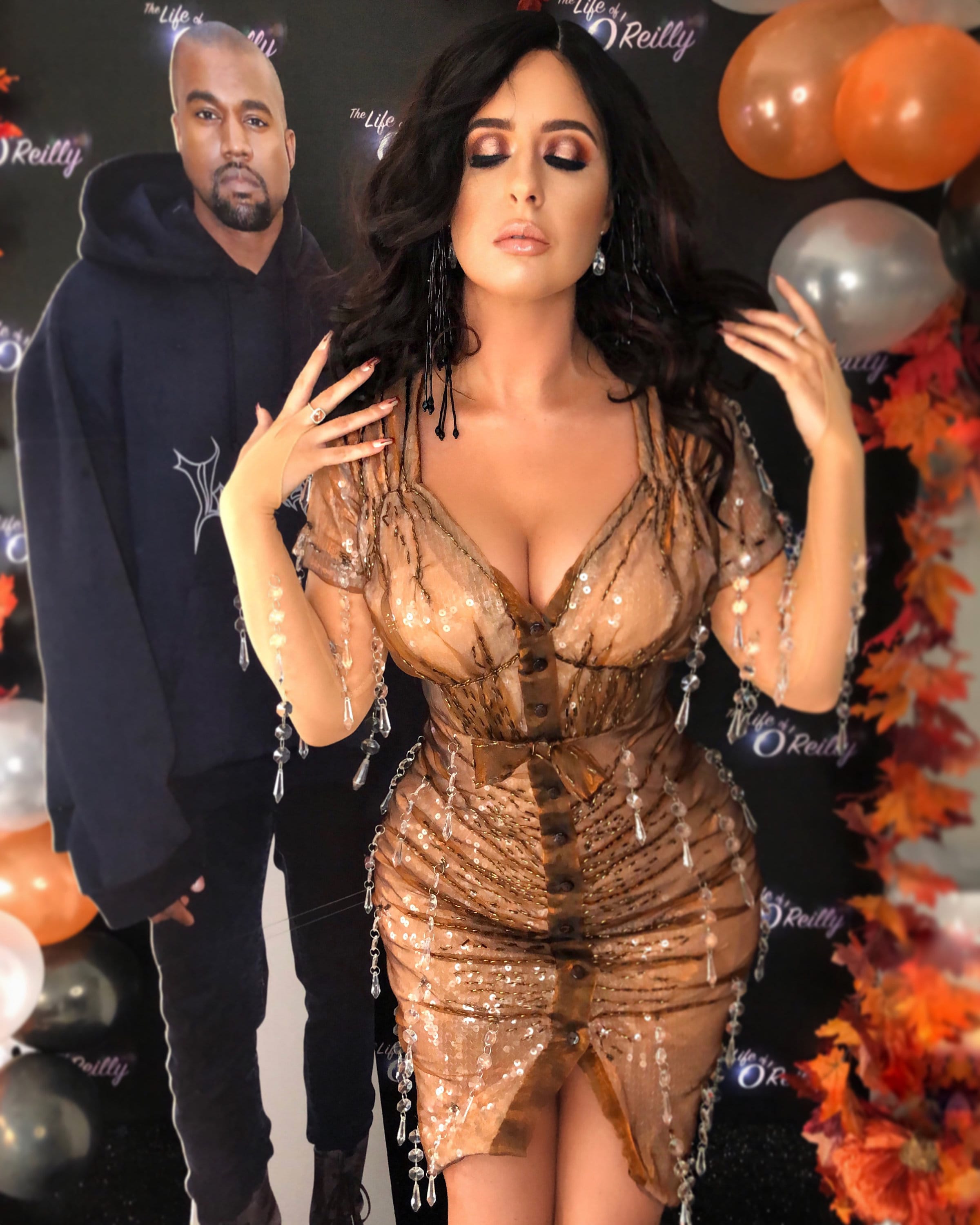 Kim k wet 2025 look dress