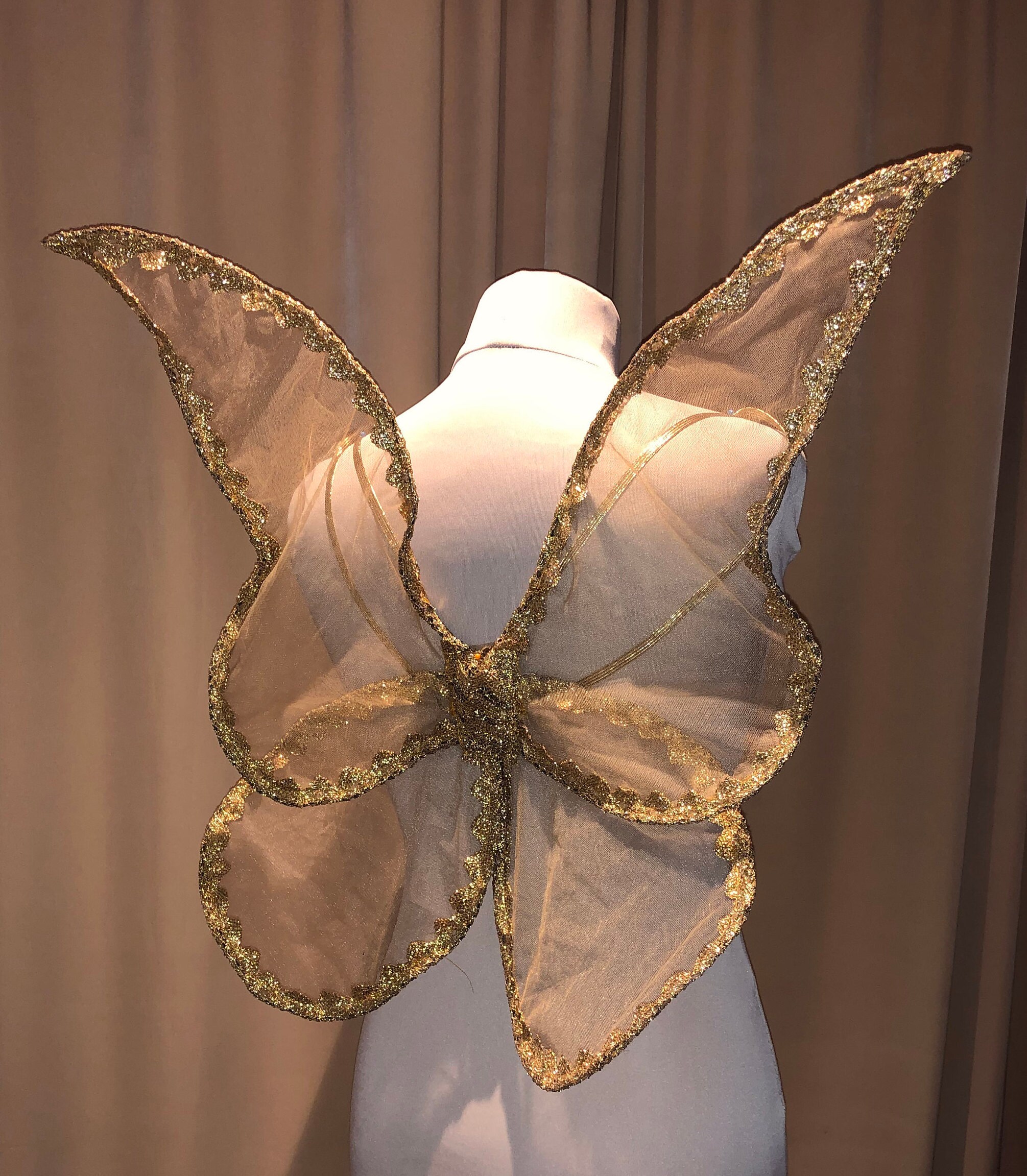 Gold Adult Butterfly Pixie Wings Large | Etsy