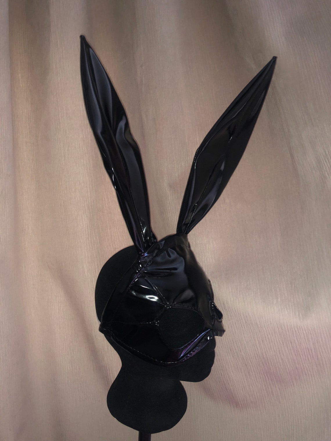 PVC Latex Look Bunny Ears Mask Ariana Grande Dangerous Woman Etsy
