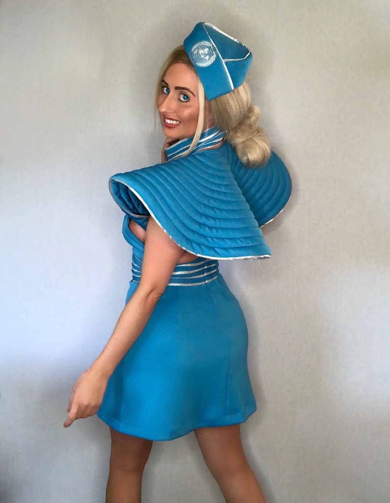 Britney Spears Toxic Brit Air Hostess Cosplay Costume Aqua | Etsy