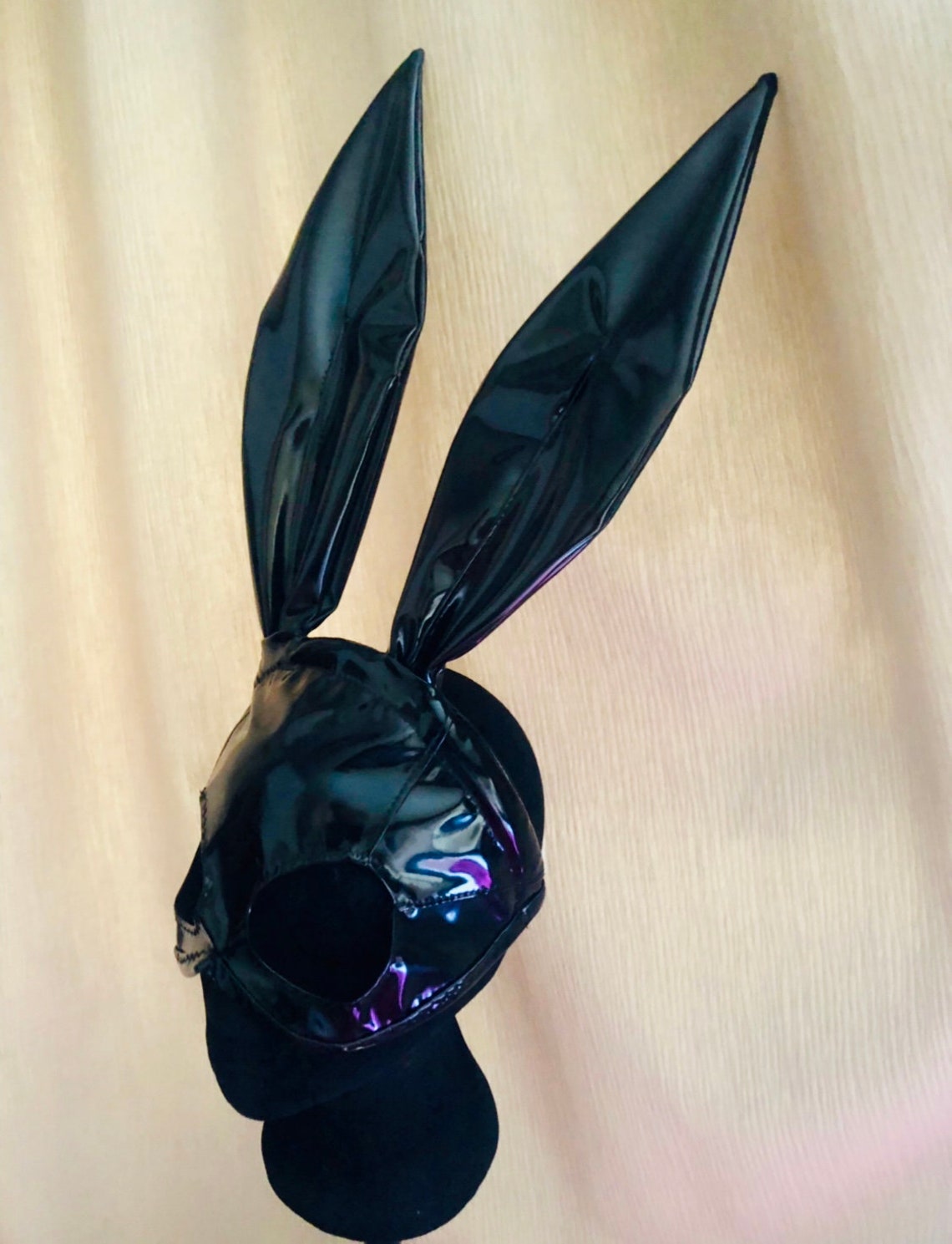 PVC Latex Look Bunny Ears Mask Ariana Grande Dangerous Woman | Etsy
