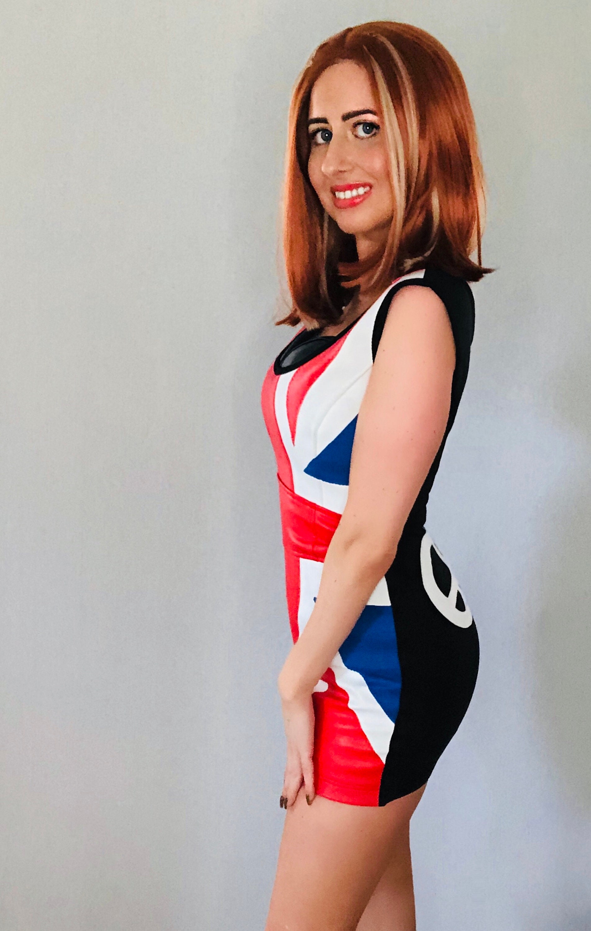 Geri Halliwell Ginger Spice Girls Cosplay Union Jack Costume Etsy
