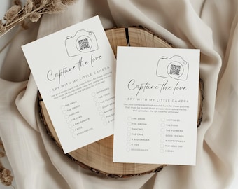Ich spioniere Qr-Code-Hochzeitsspiel aus, bearbeitbares Hochzeitsaktivitätsspiel, lustiges Hochzeitsspiel, Erfasse die Liebe, Sofortdownload WEDKG