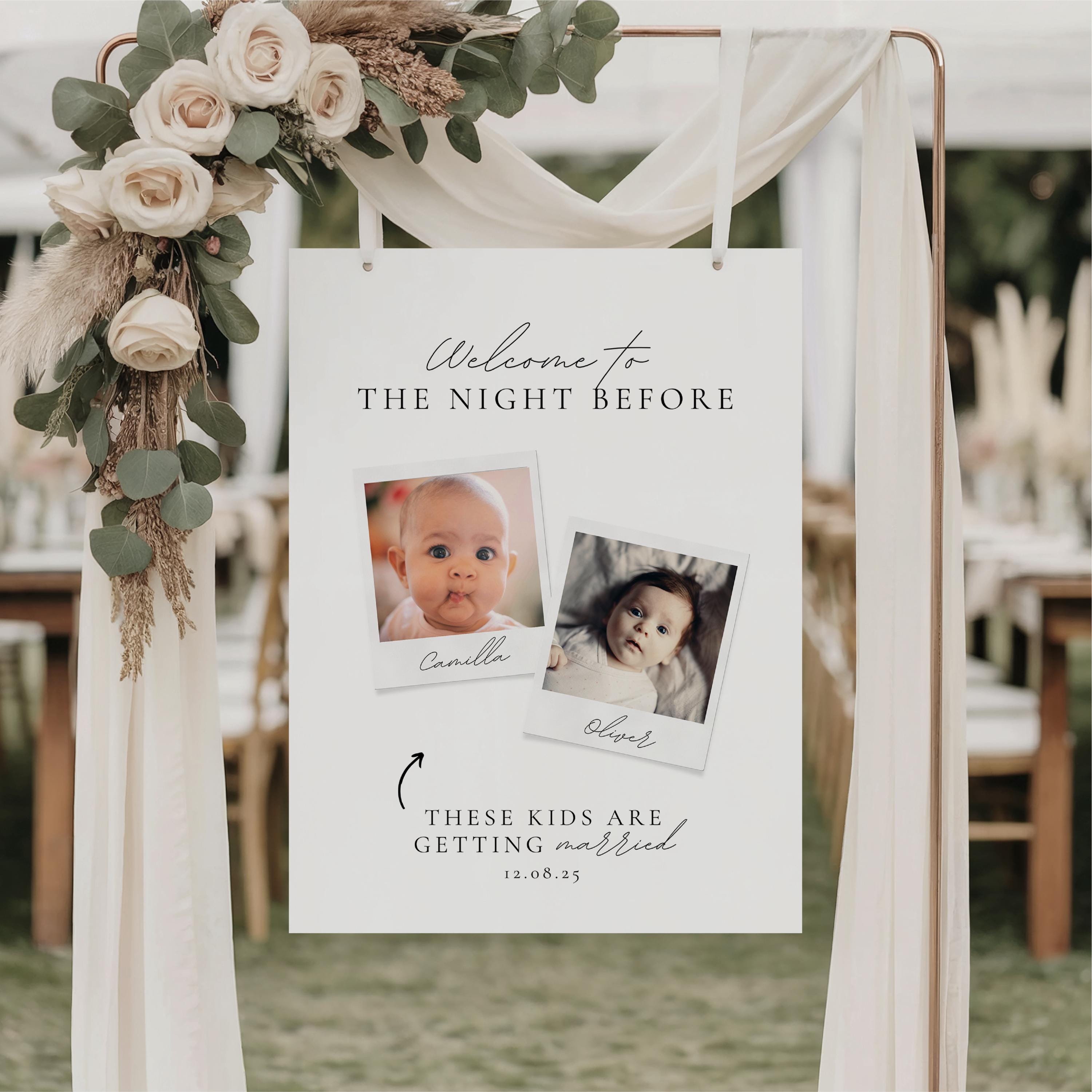 These Kids Are Getting Married Sign, the Night Before Signage, Wedding ...