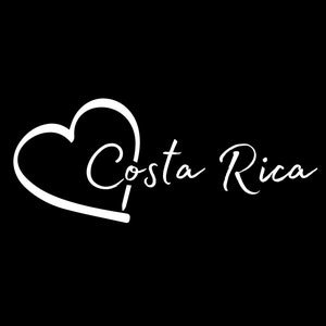 I Love Costa Rica, Favorite Country, Love Country, Heart Vinyl Decal Sticker, Car Window, White Funny, Car Bumper Truck