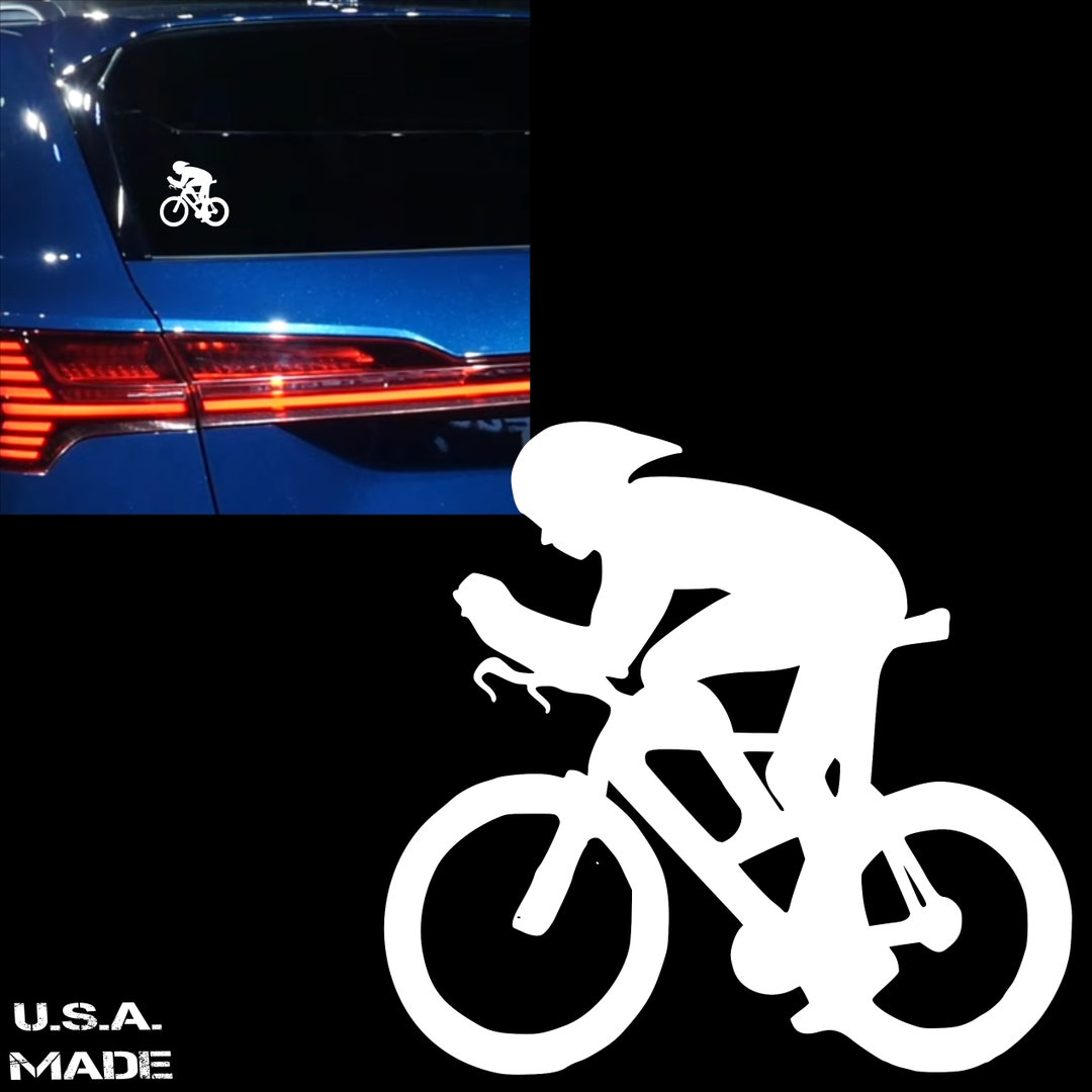 Bicyclist, Bike Rider, Marathon Bike Rider, Exercise Workout Car Window ...