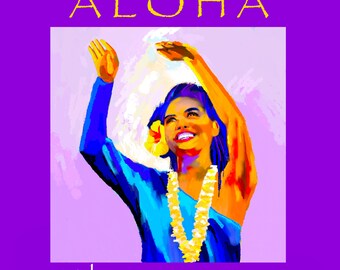 Placa Aloha Art, designs havaianos,