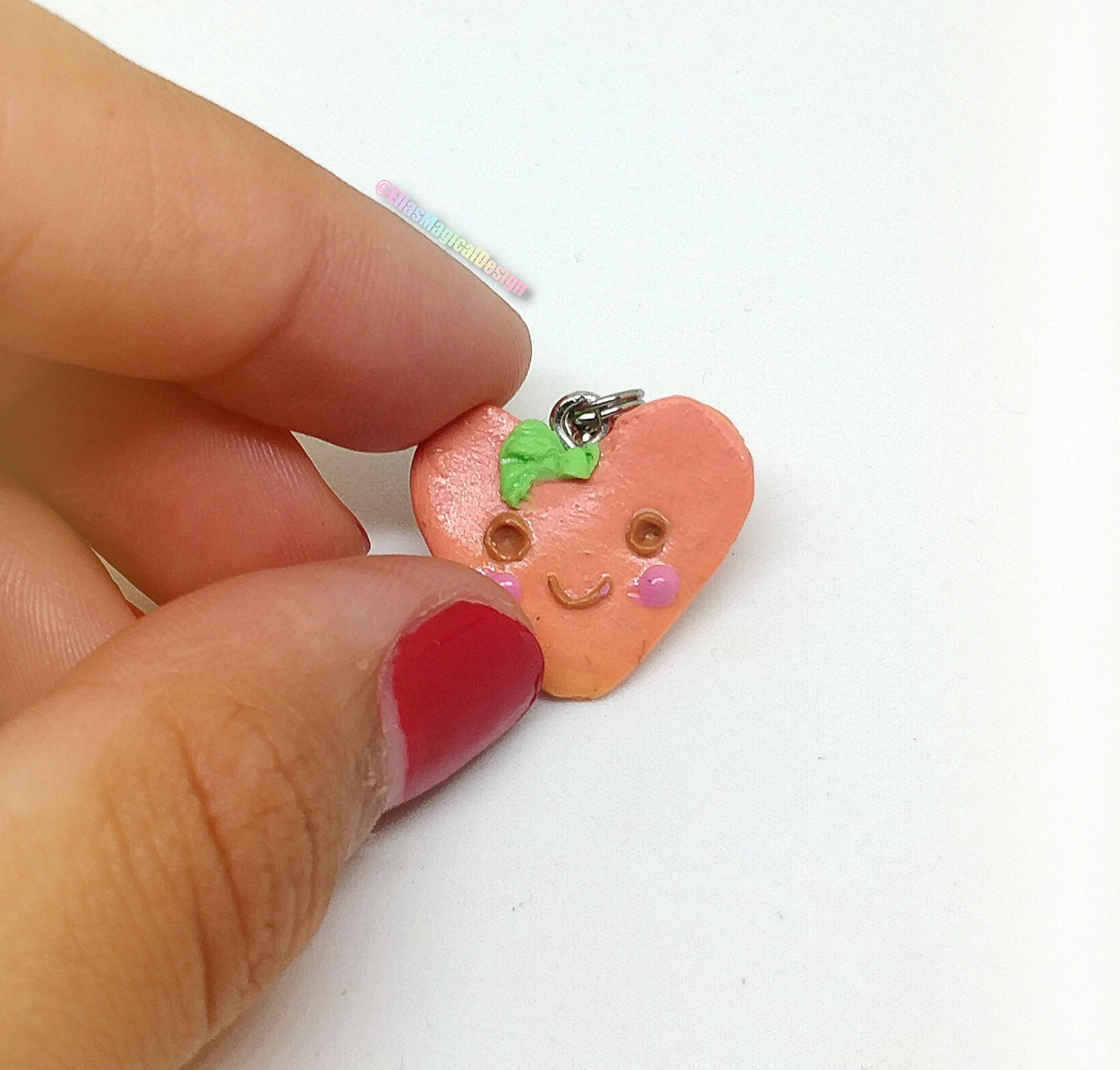 Polymer Clay Kawaii Peach Charms / Polymer Clay / Miniature Etsy