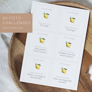 Wedding photo tasks | Wedding photo game | Photo tasks | Challenges | Wedding photo tasks | Wedding game | Print yourself | DIN A4
