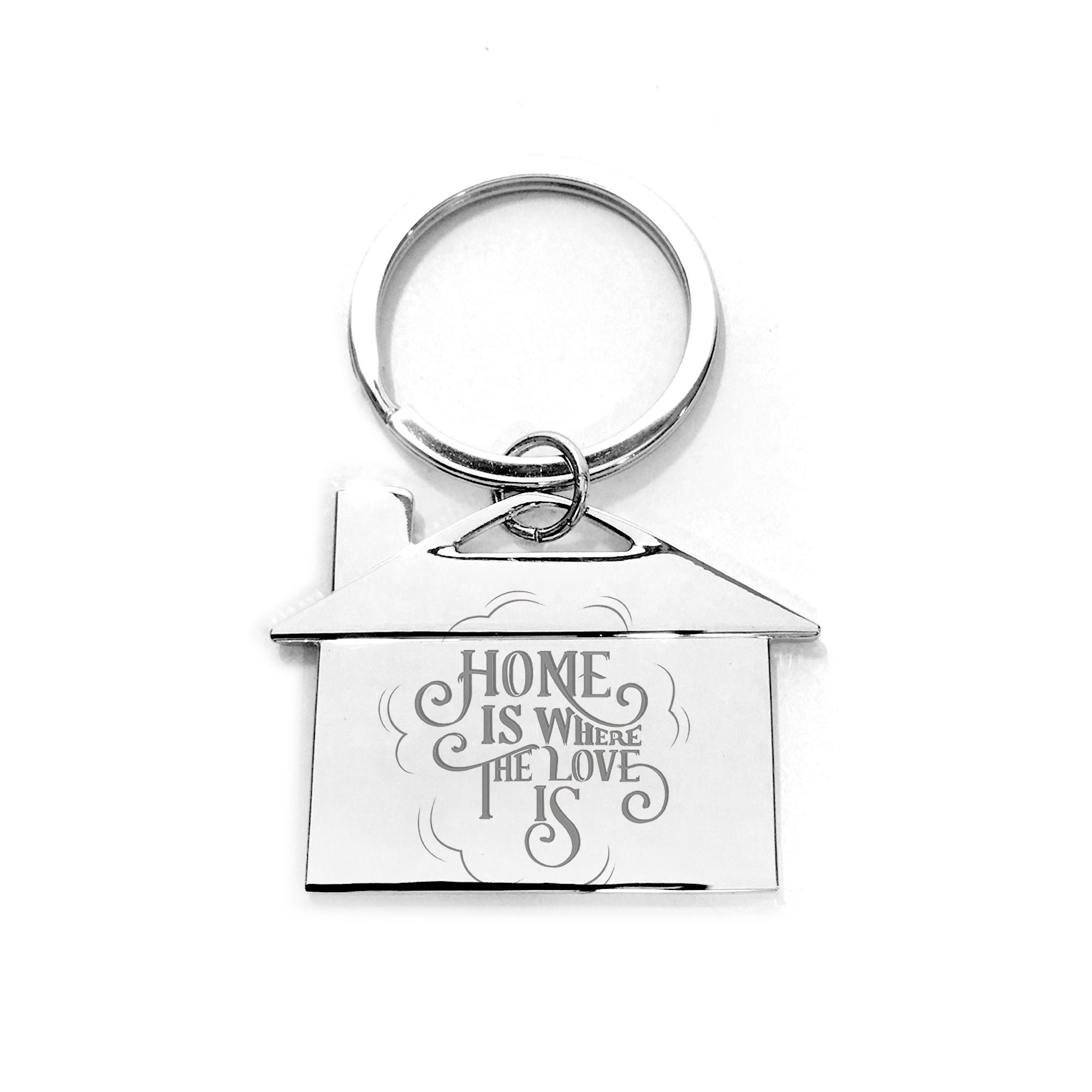 Keychain HOUSE Personalised Custom Laser Engraved. Perfect Etsy