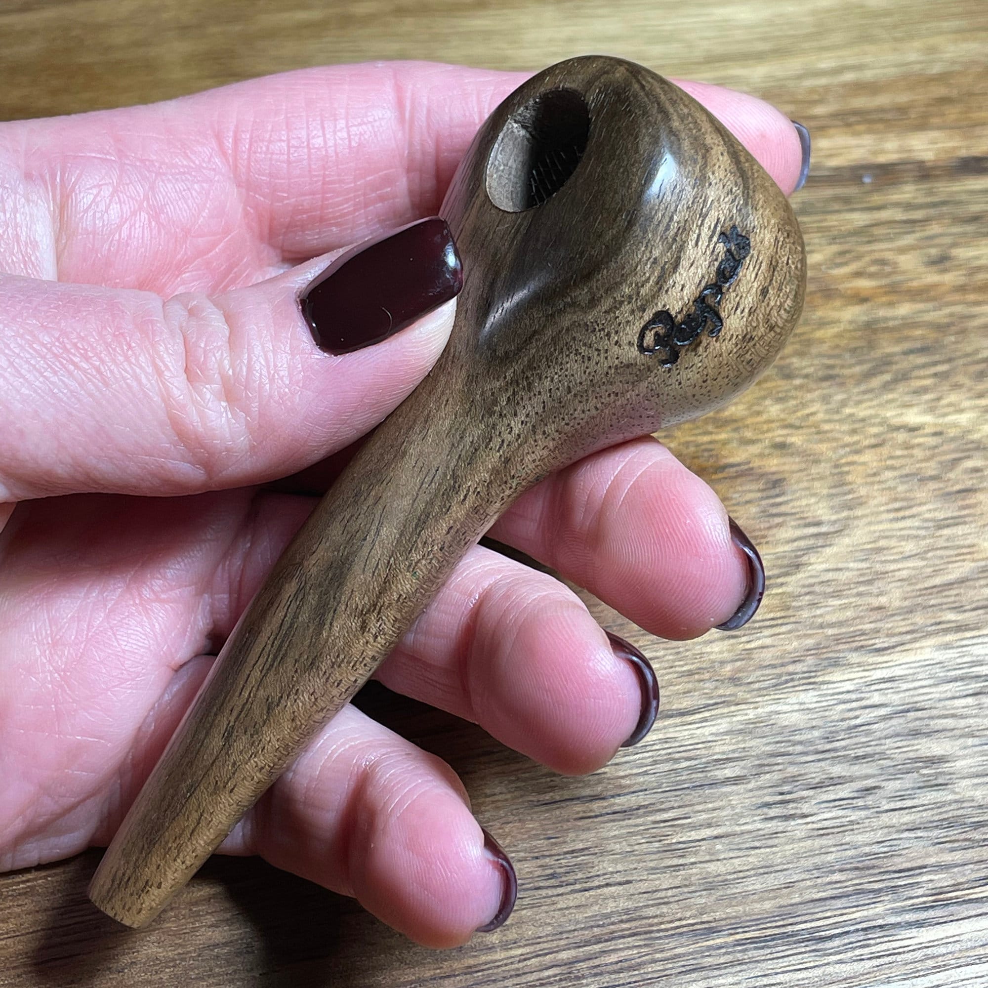 Peace Pipe Wooden Pipe Can Be Personalized Handmade Pipe Unique Pipe