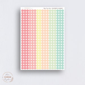 Mini Dot Planner Stickers, MINI Teeny Tiny Colorful, Neutral Dot ...